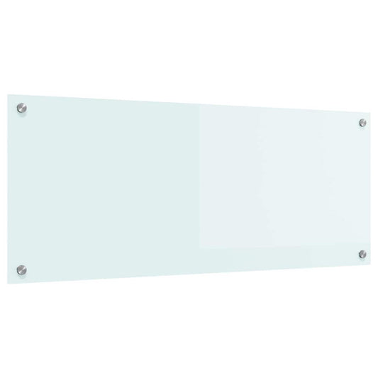 vidaXL Πλάτη κουζίνας Γάλα 100 x 40 cm σκληρυμένο γυαλί