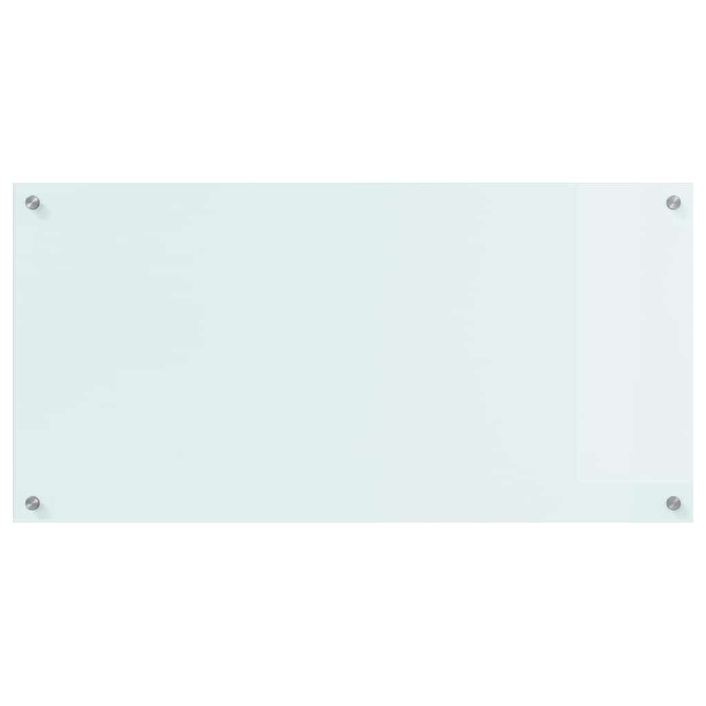 vidaXL Πλάτη κουζίνας Γάλα 100 x 50 cm σκληρυμένο γυαλί