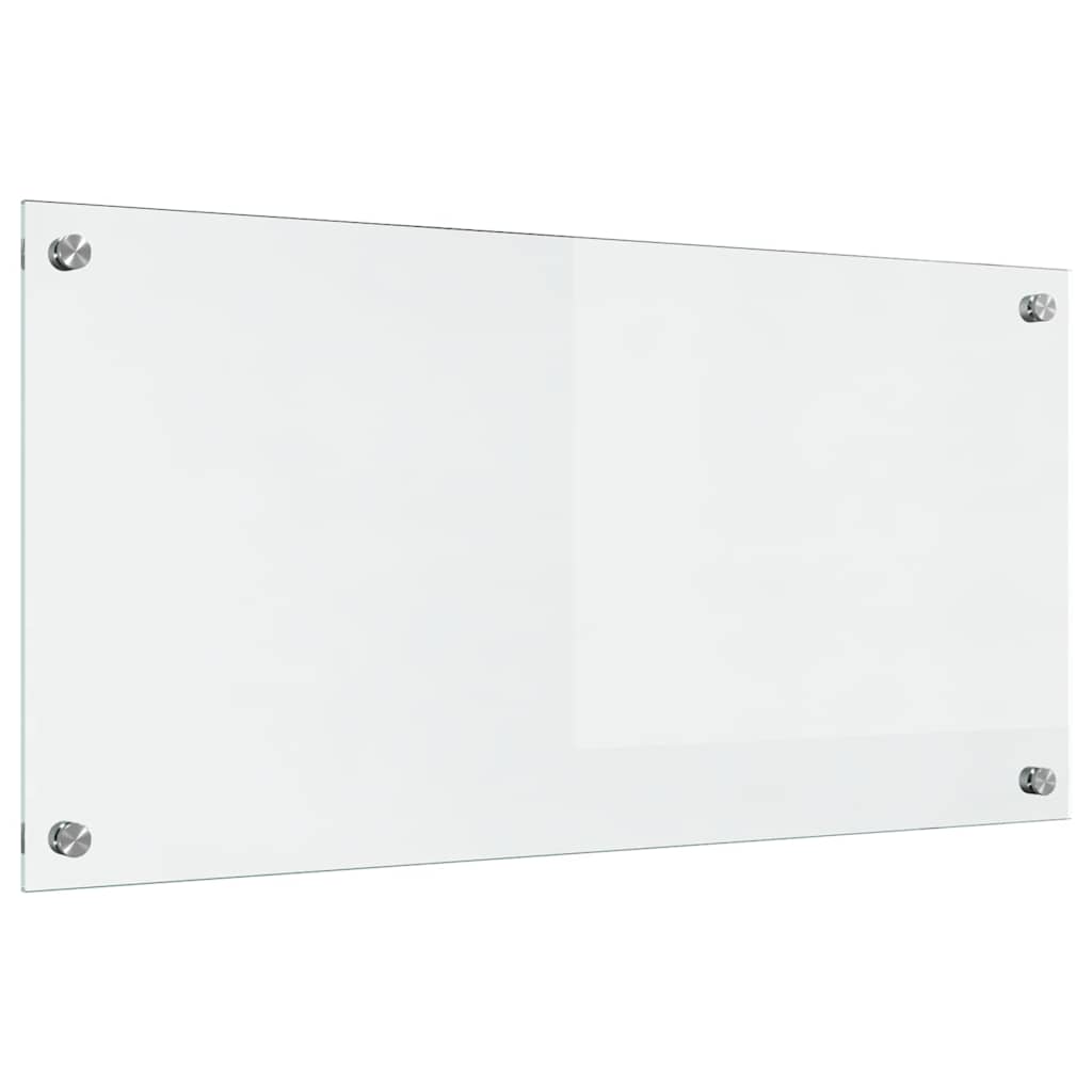 vidaXL Πίσω Πάνελ Κουζίνας Διαφανές 80 x 40 cm σκληρυμένο γυαλί