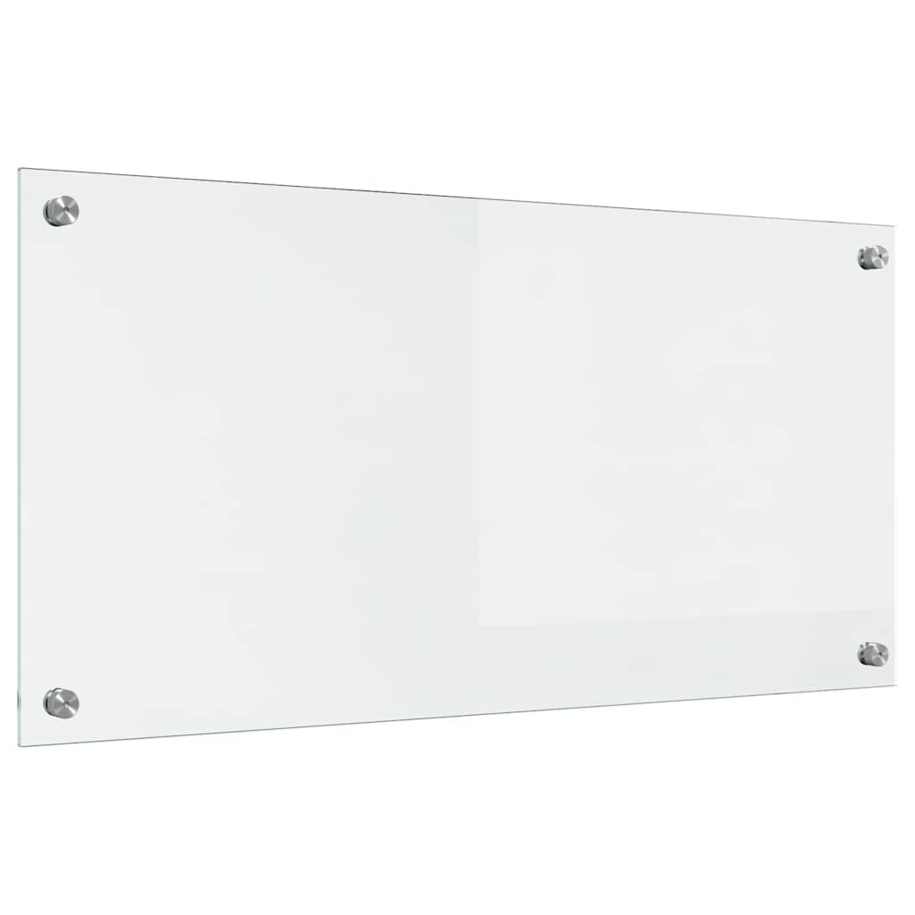 vidaXL Πίσω Πάνελ Κουζίνας Διαφανές 80 x 40 cm σκληρυμένο γυαλί