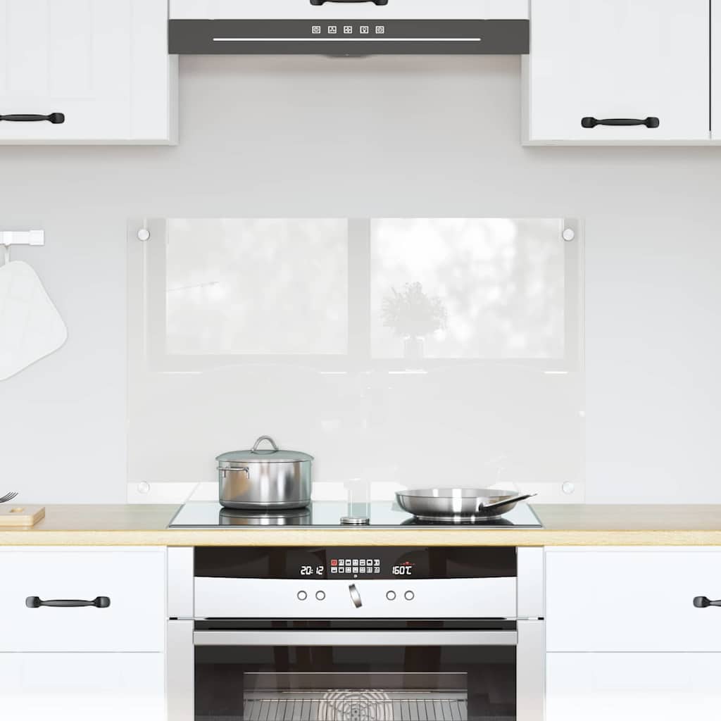 vidaXL Πίσω Πάνελ Κουζίνας Διαφανές 80 x 50 cm σκληρυμένο γυαλί