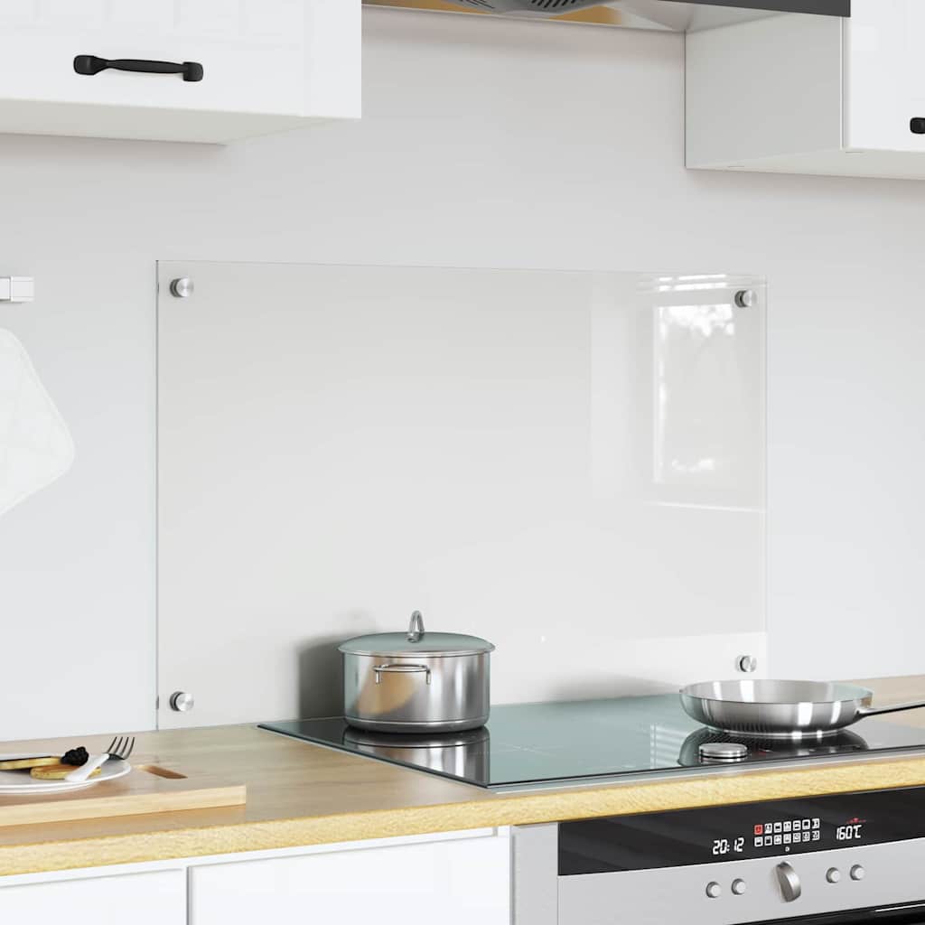 vidaXL Πίσω Πάνελ Κουζίνας Διαφανές 80 x 50 cm σκληρυμένο γυαλί