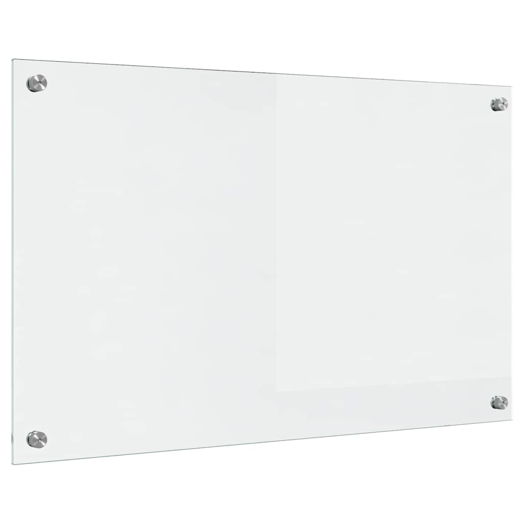 vidaXL Πίσω Πάνελ Κουζίνας Διαφανές 80 x 50 cm σκληρυμένο γυαλί