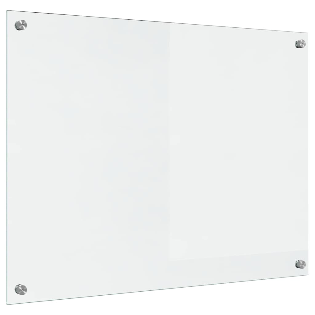 vidaXL Πίσω Πάνελ Κουζίνας Διαφανές 80 x 60 cm σκληρυμένο γυαλί
