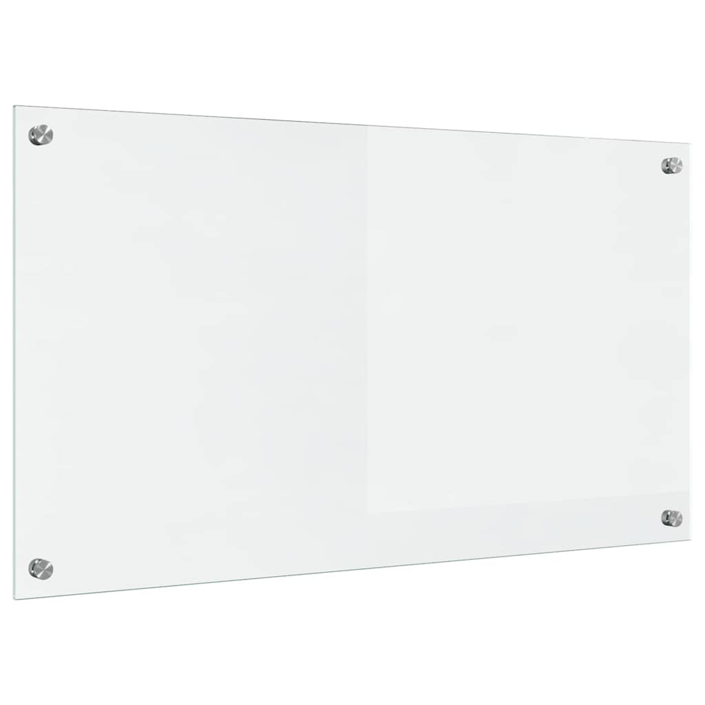 vidaXL Πίσω Πάνελ Κουζίνας Διαφανές 90 x 50 cm σκληρυμένο γυαλί