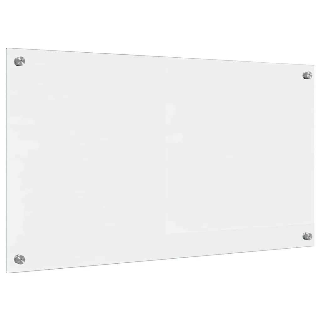 vidaXL Πίσω Πάνελ Κουζίνας Διαφανές 90 x 50 cm σκληρυμένο γυαλί