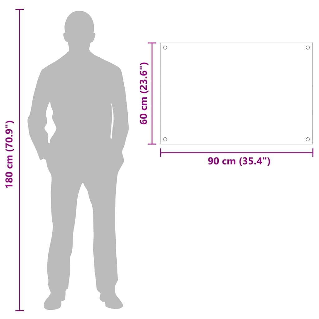 vidaXL Πίσω Πάνελ Κουζίνας Διαφανές 90 x 60 cm σκληρυμένο γυαλί