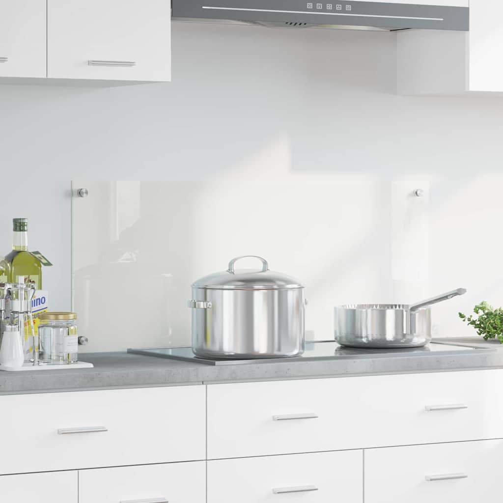 vidaXL Πίσω Πάνελ Κουζίνας Διαφανές 100 x 40 cm σκληρυμένο γυαλί