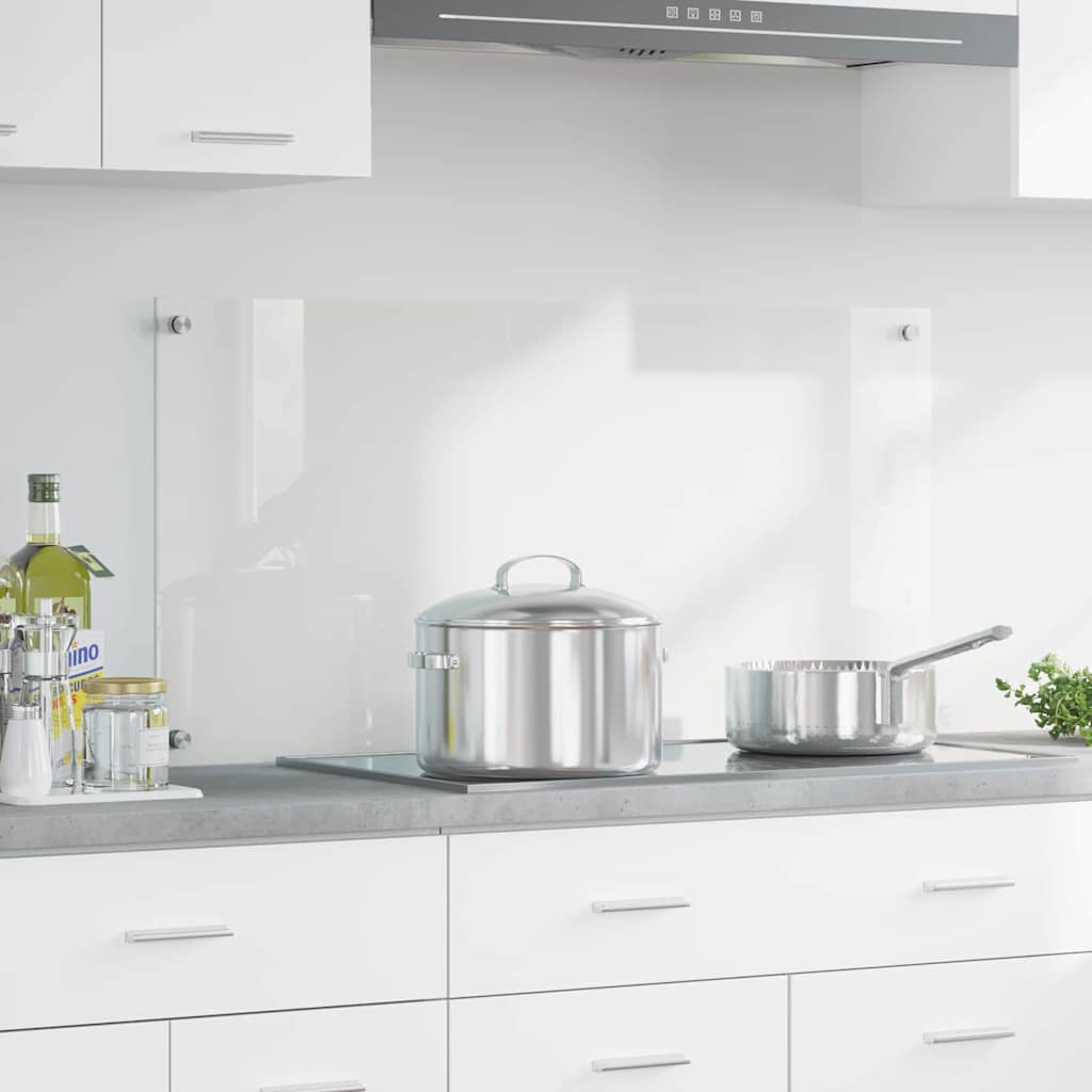 vidaXL Πίσω Πάνελ Κουζίνας Διαφανές 100 x 50 cm σκληρυμένο γυαλί