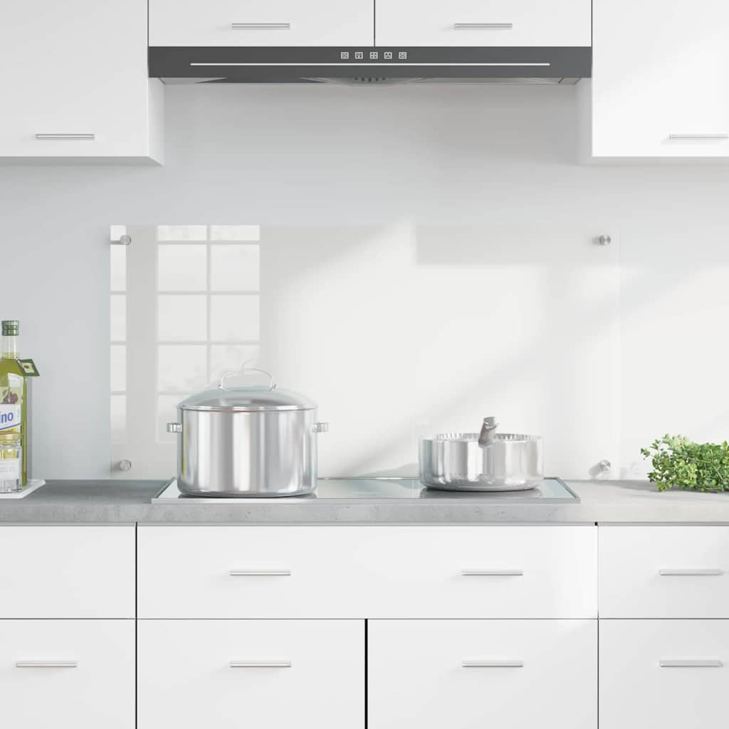 vidaXL Πίσω Πάνελ Κουζίνας Διαφανές 100 x 50 cm σκληρυμένο γυαλί