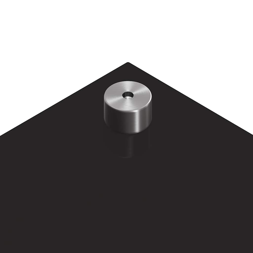 vidaXL Πίσω Πάνελ Κουζίνας Μαύρο 80 x 40 cm σκληρυμένο γυαλί