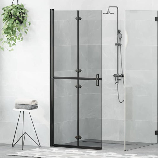 vidaXL Τοίχος Walk-In Ντους Μαύρο 80 x 6,5 x 190 εκ.