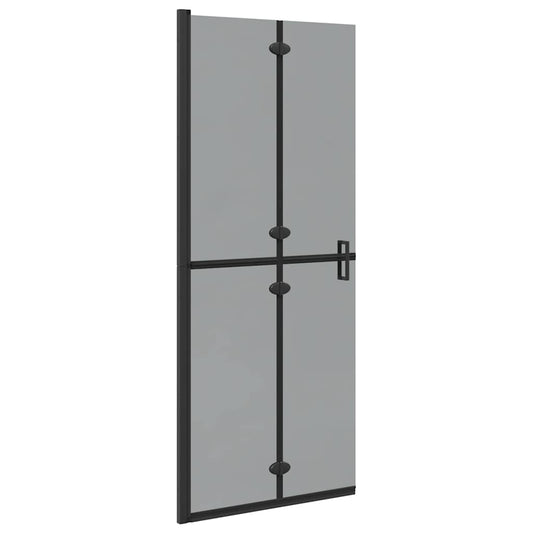 vidaXL Τοίχος Walk-In Ντους Μαύρο 80 x 6,5 x 190 εκ.