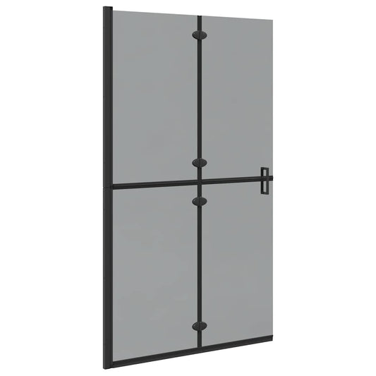 vidaXL Τοίχος Walk-In Ντους Μαύρο 110 x 6,5 x 190 εκ.