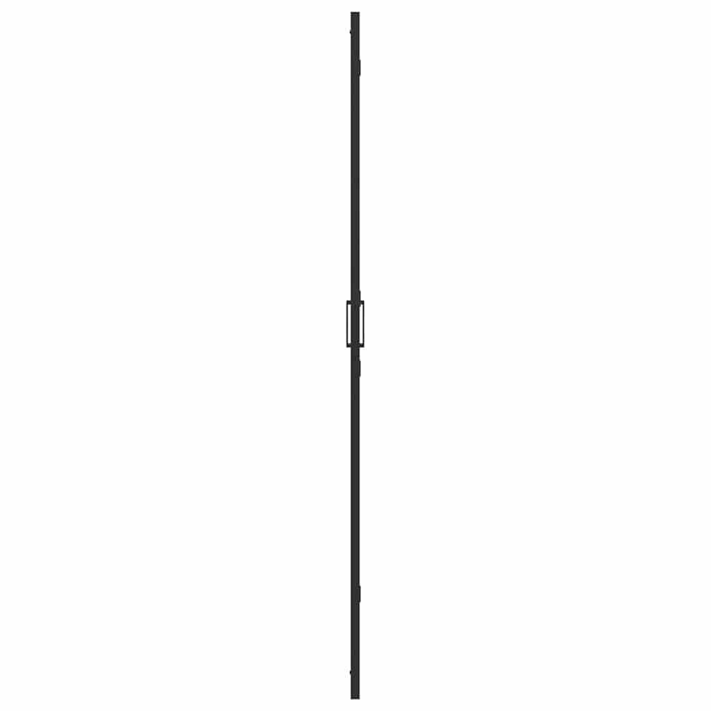 vidaXL Τοίχος ντους Walk-in Μαύρο και σκούρο διαφανές 110 x 190 cm