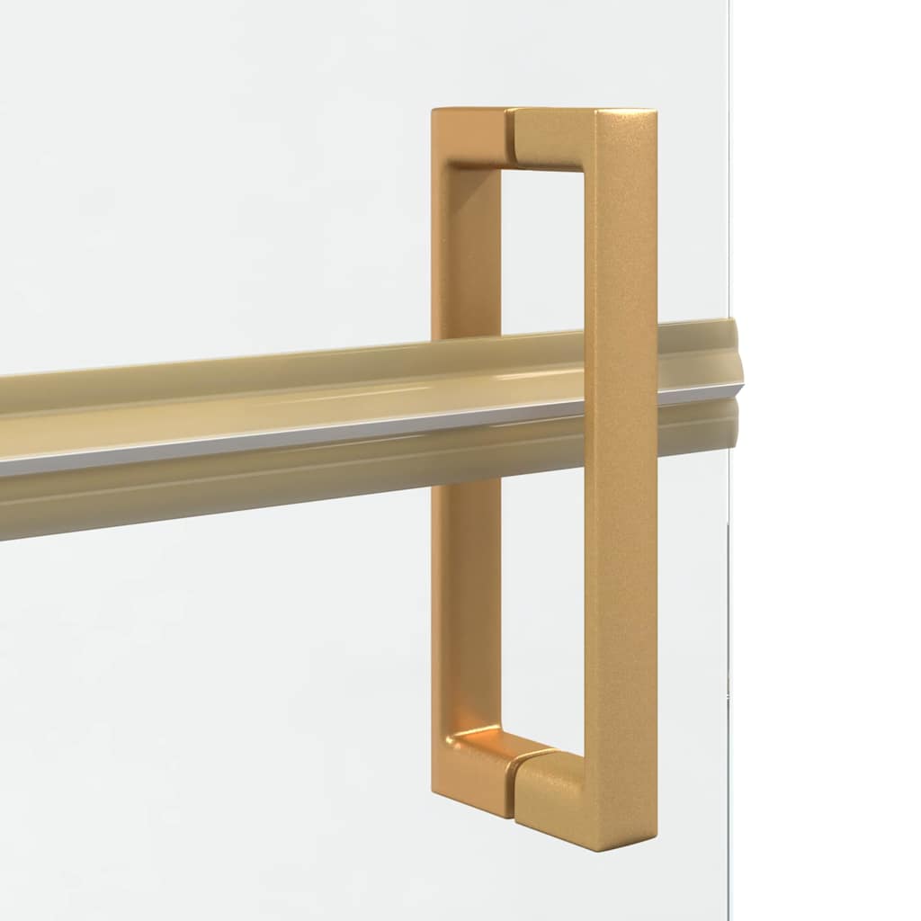 vidaXL Τοίχος ντους Walk-in Άλλο Χρυσό και διαφανές 70 x 190 cm
