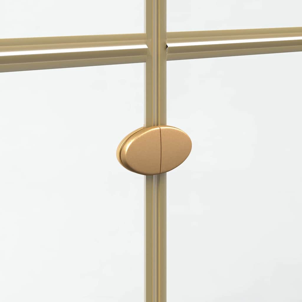 vidaXL Τοίχος ντους Walk-in Άλλο Χρυσό και διαφανές 70 x 190 cm