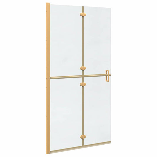 vidaXL Τοίχος Walk-In Ντους Χρυσό 100 x 6,5 x 190 εκ.