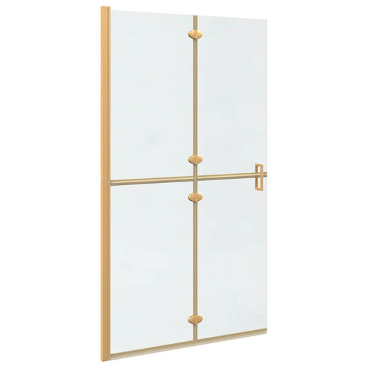 vidaXL Τοίχος Walk-In Ντους Χρυσό 110 x 6,5 x 190 εκ.