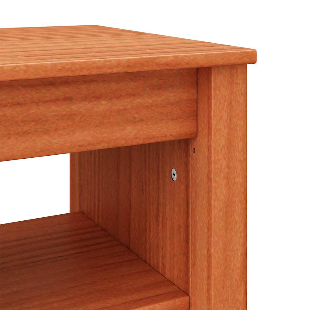 vidaXL Πάγκος για παπούτσια με ράφι Κερωτό καφέ 160 x 36,5 x 50 εκ.