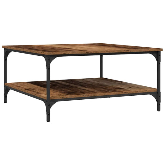 vidaXL Τραπεζάκι σαλονιού Παλαιό ξύλο 80 x 80 x 40 cm