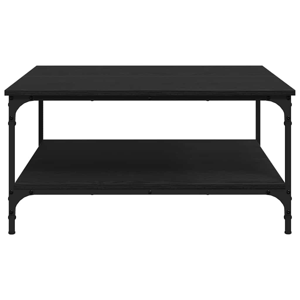 vidaXL Τραπεζάκι σαλονιού Μαύρη δρυς 80 x 80 x 40 cm