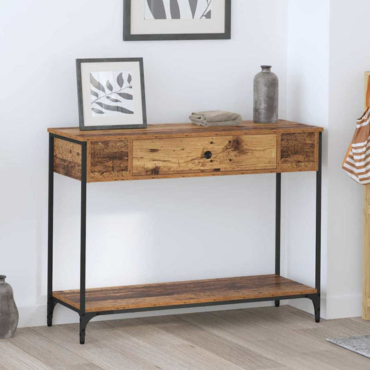 vidaXL Τραπέζι κονσόλας Άλλο Παλαιό ξύλο 100 x 34.5 x 75 εκ.