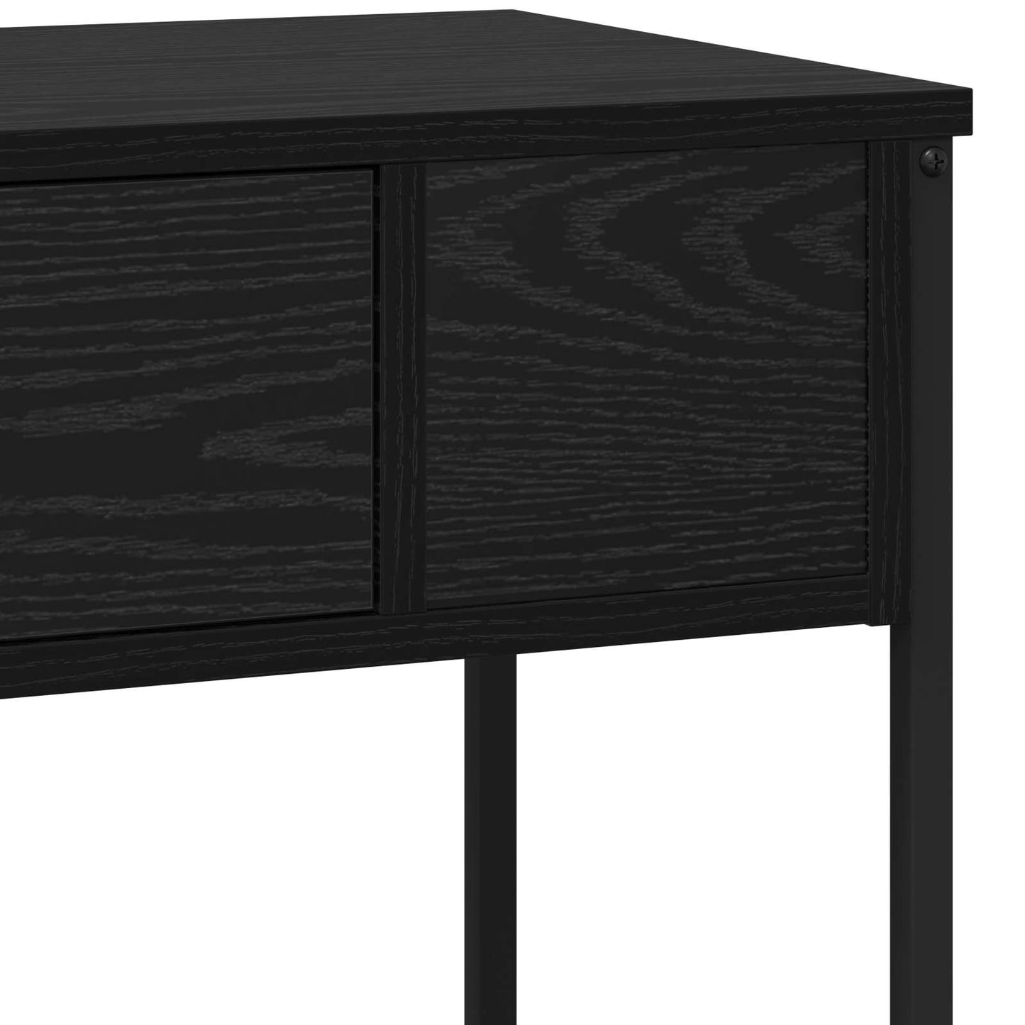 vidaXL Τραπέζι κονσόλας Άλλο Μαύρη δρυς 100 x 34.5 x 75 εκ.