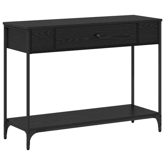vidaXL Τραπέζι κονσόλας Άλλο Μαύρη δρυς 100 x 34.5 x 75 εκ.