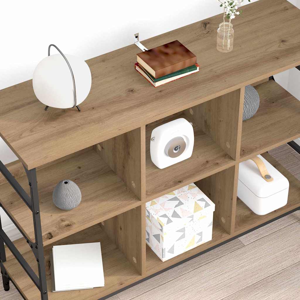 vidaXL Πλαϊνό γραφείο Artisan Oak 102 x 32 x 73,5 εκ