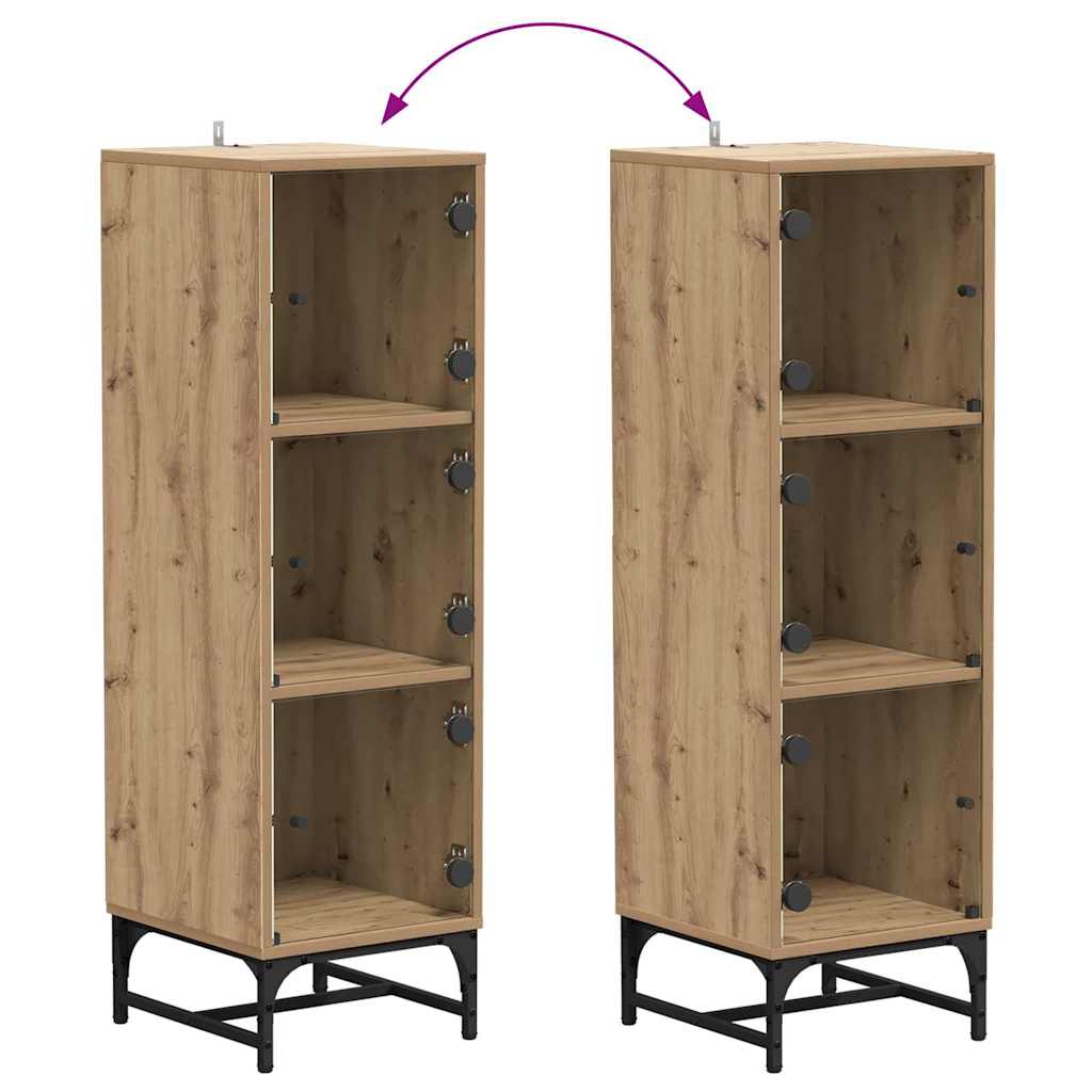 vidaXL Πλαϊνό γραφείο Artisan Oak 35 x 37 x 117 εκ.