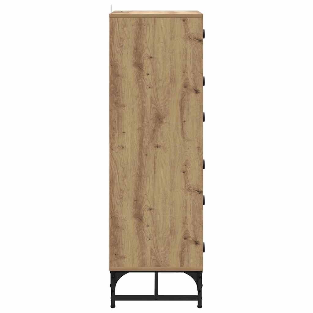 vidaXL Πλαϊνό γραφείο Artisan Oak 35 x 37 x 117 εκ.
