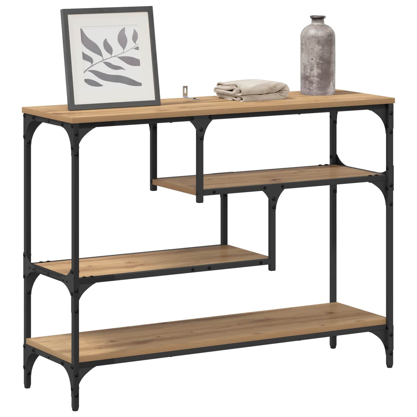 vidaXL Τραπέζι κονσόλας Artisan Oak 100 x 30 x 75 εκ