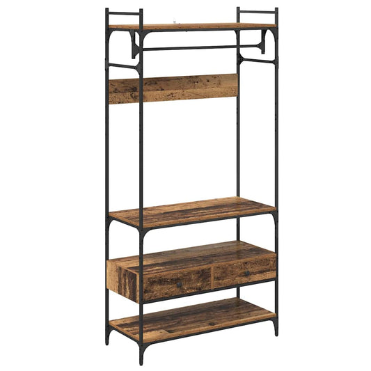vidaXL Ντουλάπι Παλαιό ξύλο 89 x 39 x 184.5 εκ. Επεξεργασμένο Ξύλο