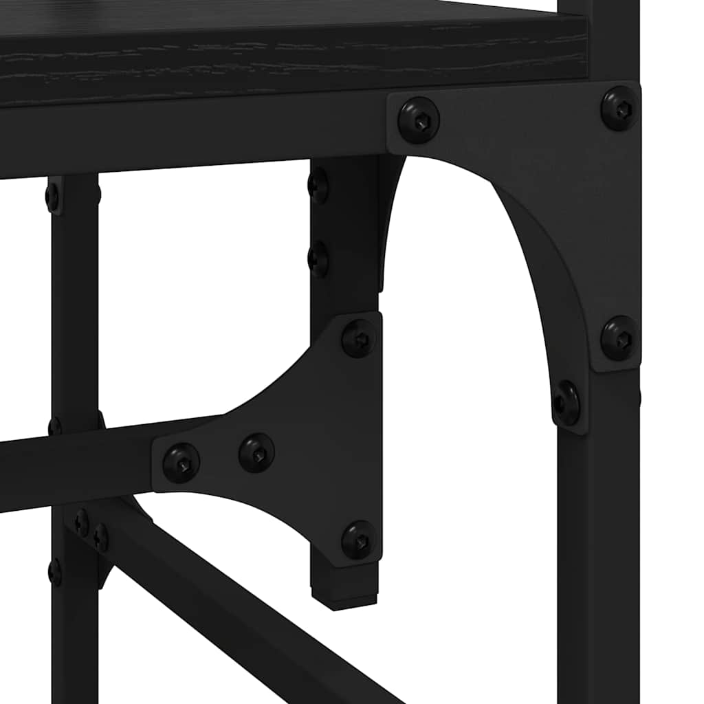 vidaXL Ντουλάπι Μαύρη δρυς 89 x 39 x 184.5 εκ. Επεξεργασμένο ξύλο