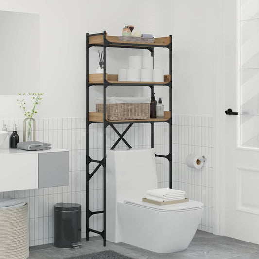 vidaXL Ράφια πλυντηρίου ρούχων 67 x 25 x 163 εκ. Επεξεργασμένο ξύλο