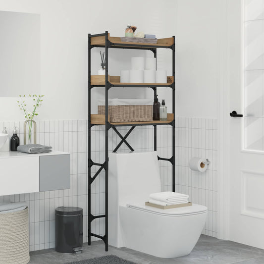 vidaXL Ράφια πλυντηρίου ρούχων με ράφι Artisan Oak 67 x 25 x 163 εκ.