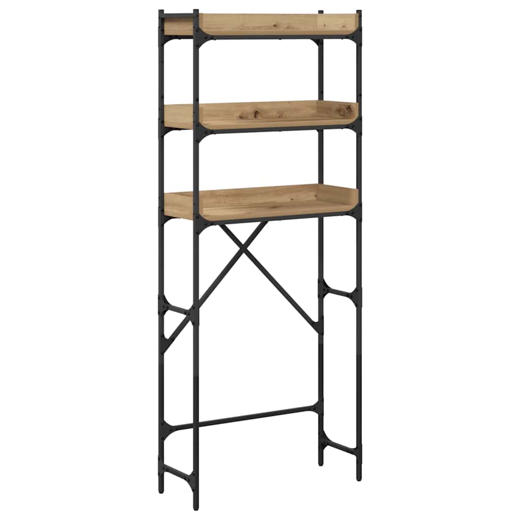 vidaXL Ράφια πλυντηρίου ρούχων 67 x 25 x 163 εκ. Επεξεργασμένο ξύλο