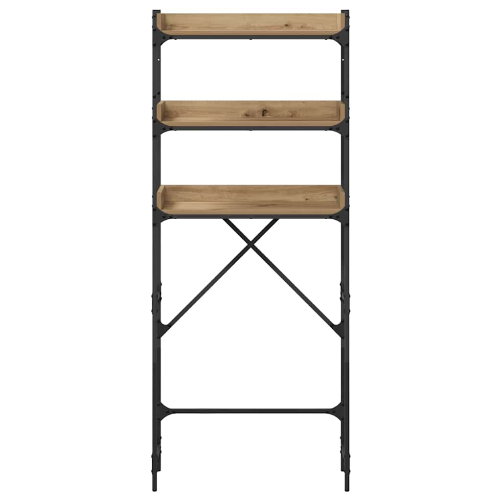 vidaXL Ράφια πλυντηρίου ρούχων 67 x 25 x 163 εκ. Επεξεργασμένο ξύλο