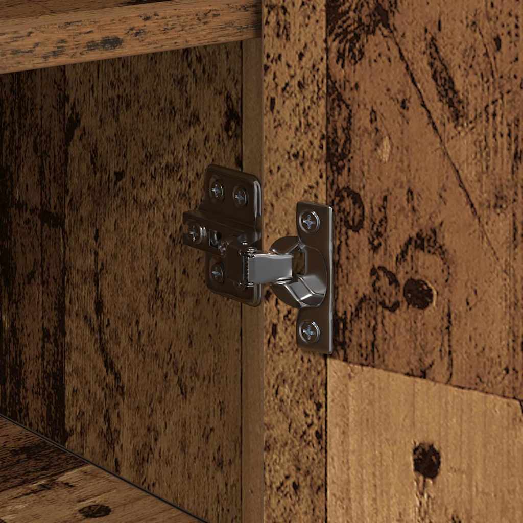 vidaXL Πλαϊνό γραφείο Παλαιό ξύλο 35 x 35.5 x 76 εκ Επεξεργασμένο ξύλο