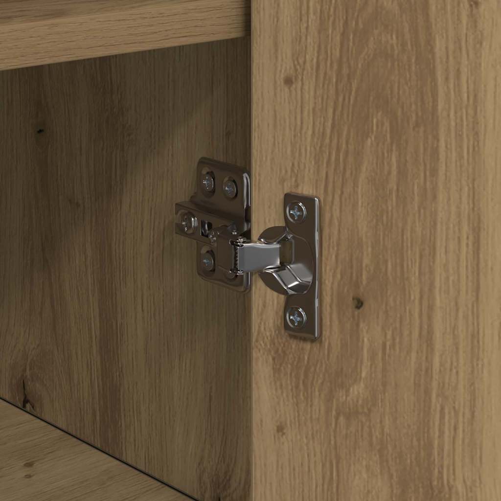 vidaXL Πλαϊνό γραφείο artisan δρυς 35 x 35.5 x 76 εκ