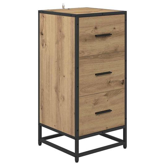 vidaXL Πλαϊνό γραφείο Artisan Oak 35.5 x 35 x76 εκ