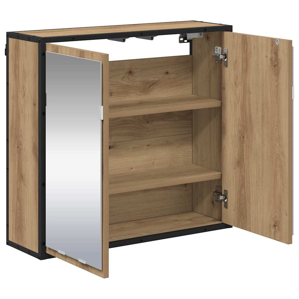 vidaXL Ράφι Τοίχου με ράφι Επιτοίχιο Artisan Oak 65 x 20 x 60 εκ