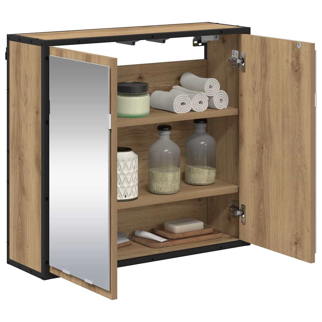 vidaXL Ράφι Τοίχου με ράφι Επιτοίχιο Artisan Oak 65 x 20 x 60 εκ