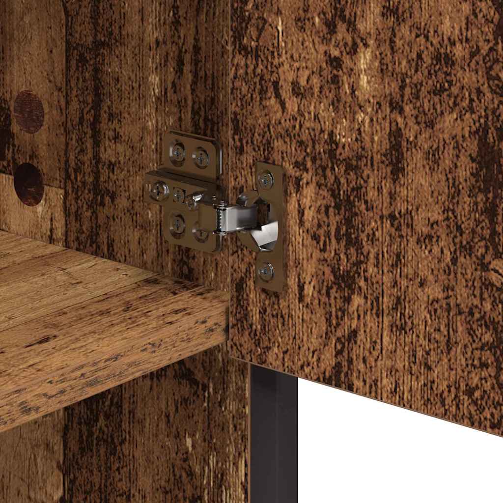 vidaXL Καθρέφτης Ντουλάπα Μπάνιου με ράφι Παλαιό ξύλο 65 x 20 x 60 εκ