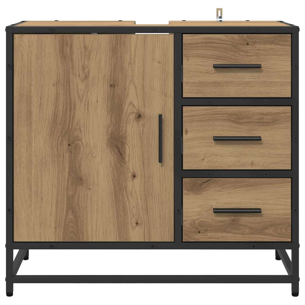 vidaXL Ντουλάπι Μπάνιου Artisan Oak 65 x 33 x 60 εκ Επεξεργασμένο ξύλο