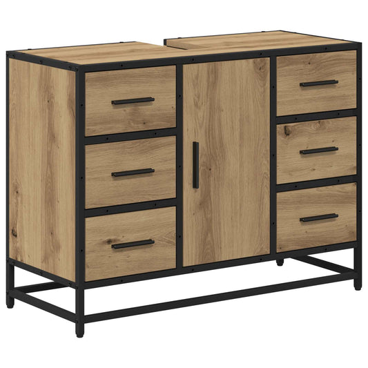 vidaXL Ντουλάπι Μπάνιου Artisan Oak 80 x 33 x 60 εκ Επεξεργασμένο ξύλο