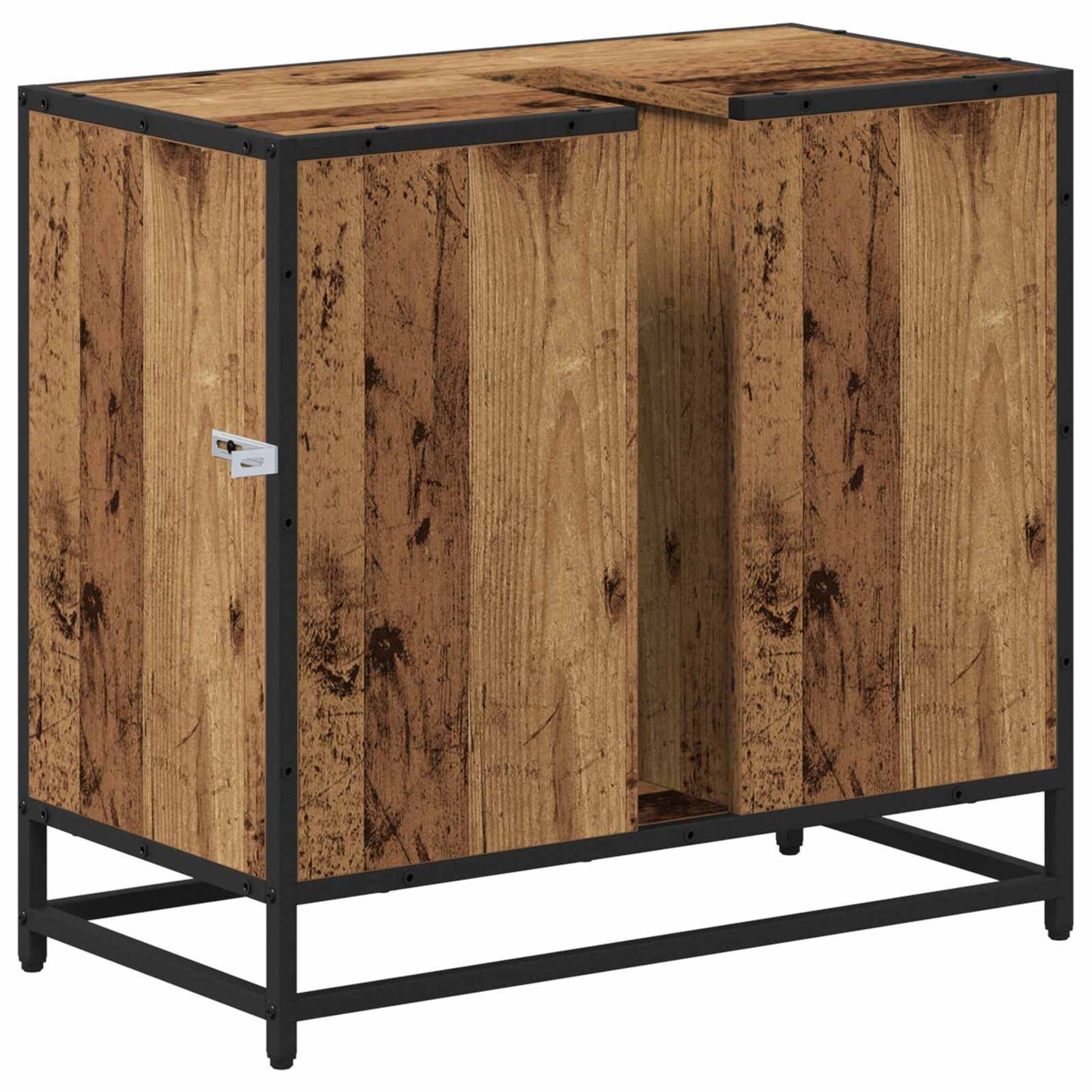 vidaXL Ντουλάπι Μπάνιου Παλιό Ξύλο 65 x 33 x 60 εκ Επεξεργασμένο Ξύλο