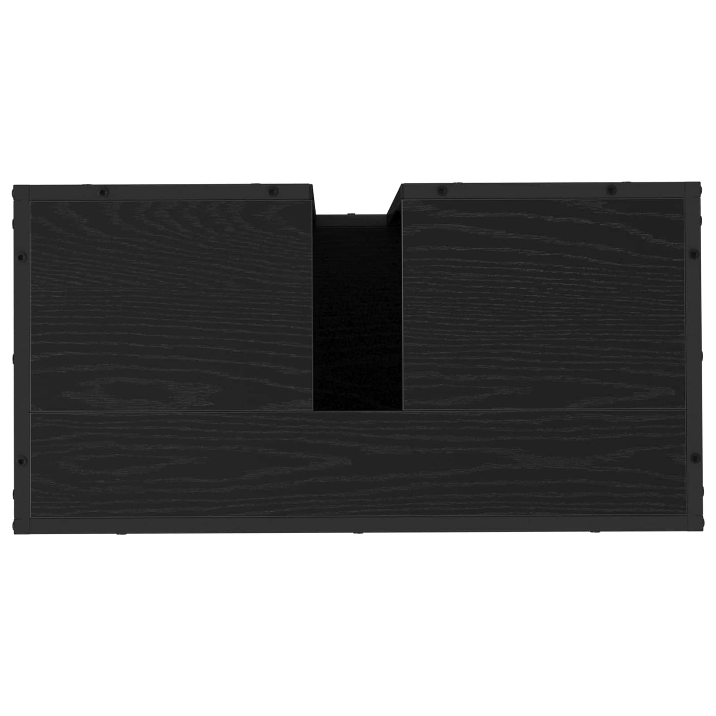 vidaXL Ντουλάπι Μπάνιου Μαύρη Οξυά 65 x 33 x 60 εκ Επεξεργασμένο Ξύλο