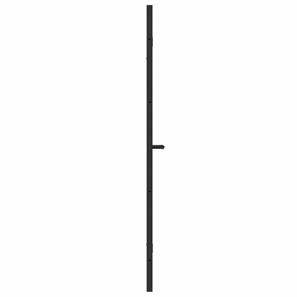 vidaXL Καλυμμα Ντους Μαύρο 120 x 140 cm ESG Γυαλί και Αλουμίνιο